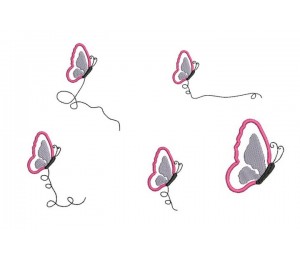 Stickdatei - Schmetterling Appli